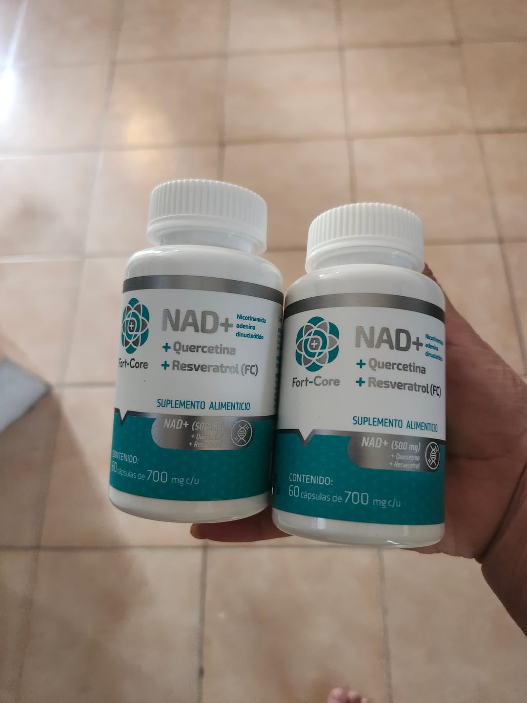 Customer photo review of NAD+ Quercetina y Resveratrol Fort Core