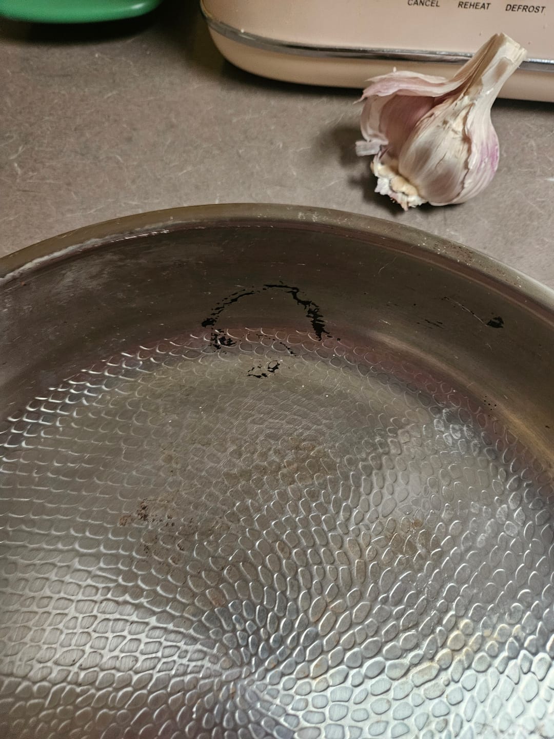 Customer photo review of Hand-Hammered Titanium Pan