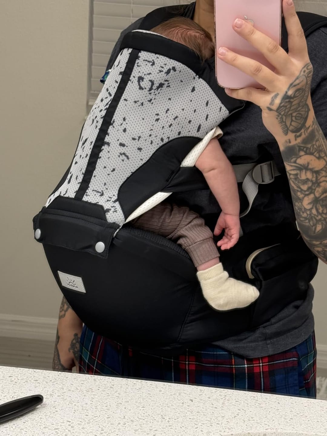 Customer photo review of Ashton ComfortCarry™ Baby Carrier
