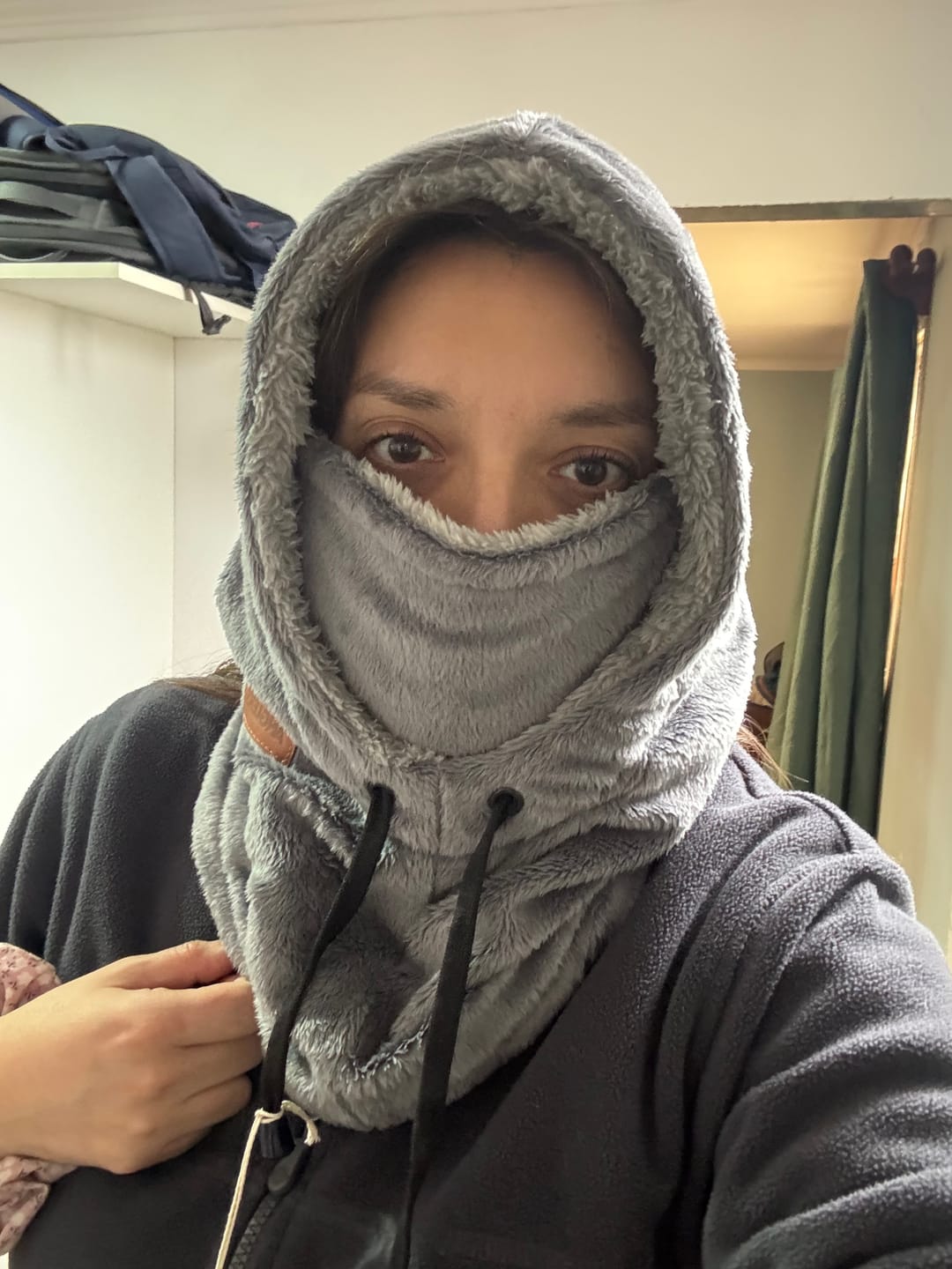 Customer photo review of Gorro Bajo Cero Gris Perla Unisex     (Doble Capa Térmica)