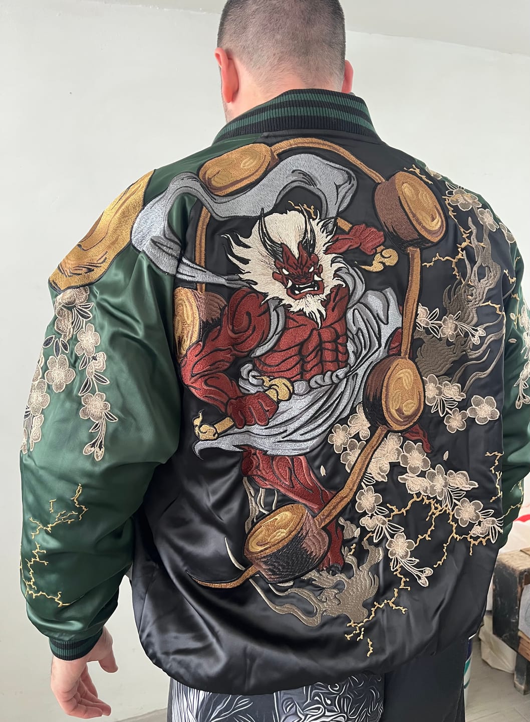 Customer photo review of Raijin & Fujin Sukajan Souvenir Jacket