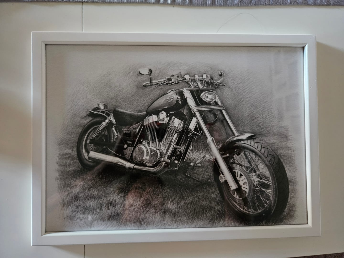 Customer photo review of Motorrad zeichnen lassen - handgezeichnet von echten Künstlern