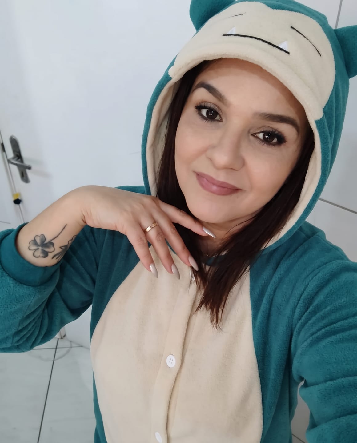 Customer photo review of Pijama de cuerpo entero con capucha
