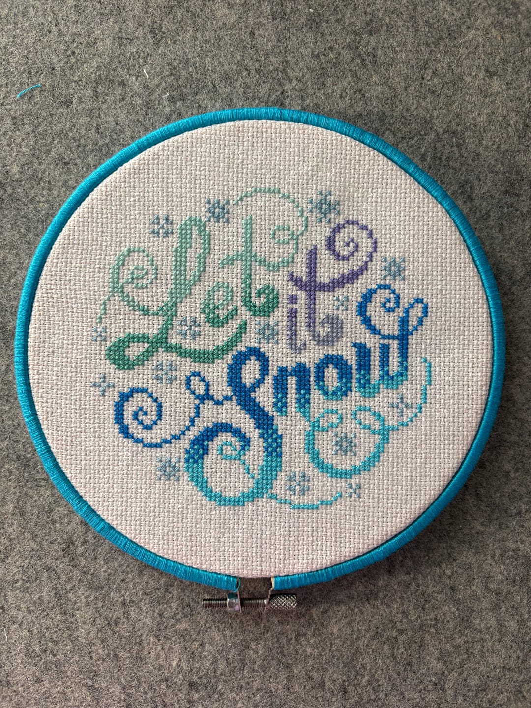 Customer photo review of Snow Flurry - Cross Stitch Pattern