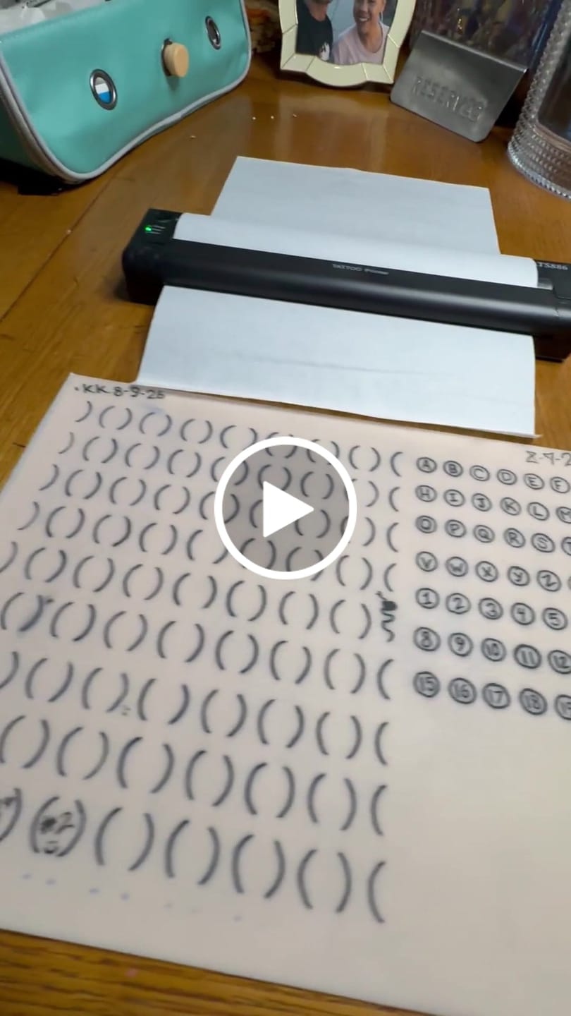 Customer video review of Tattoo Practice Skin | Size Med A4 | Ben Fisher Pack of 5