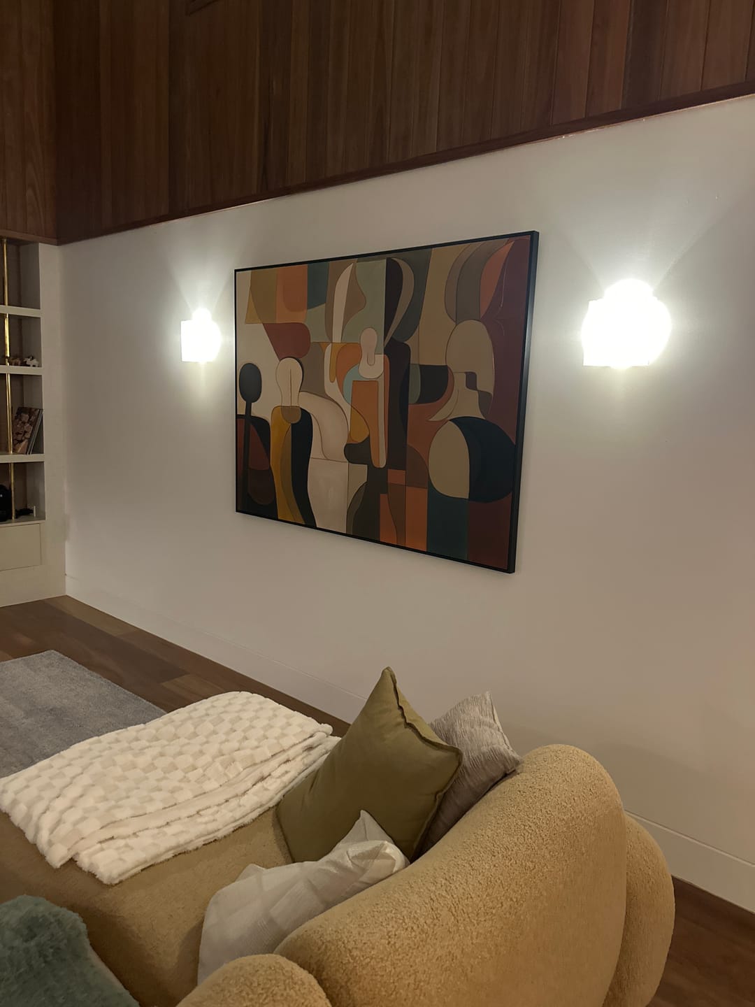 Customer photo review of Abstract Canvas Wall Art #AP292