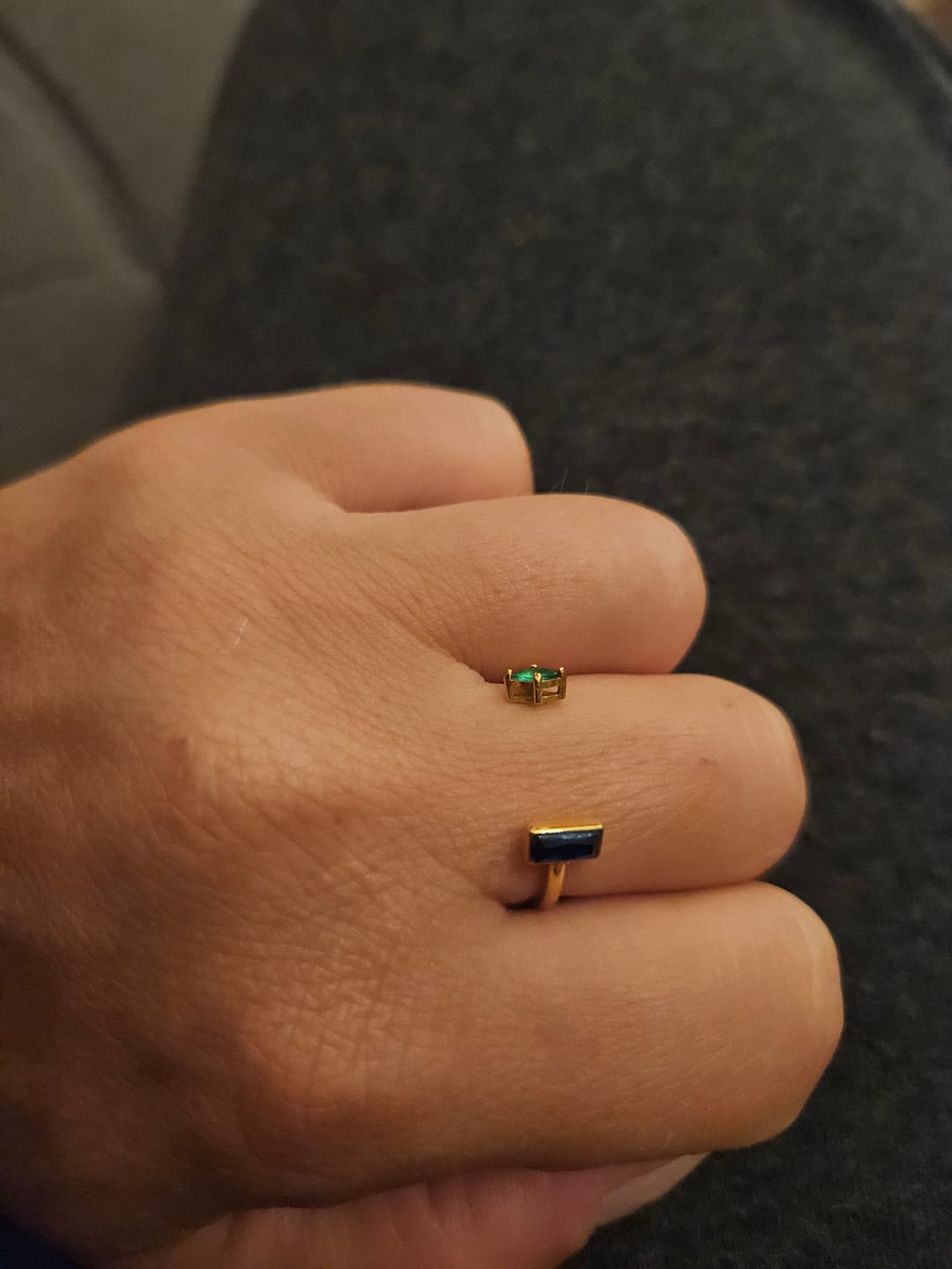 Customer photo review of Gold Amore Crystal Ring