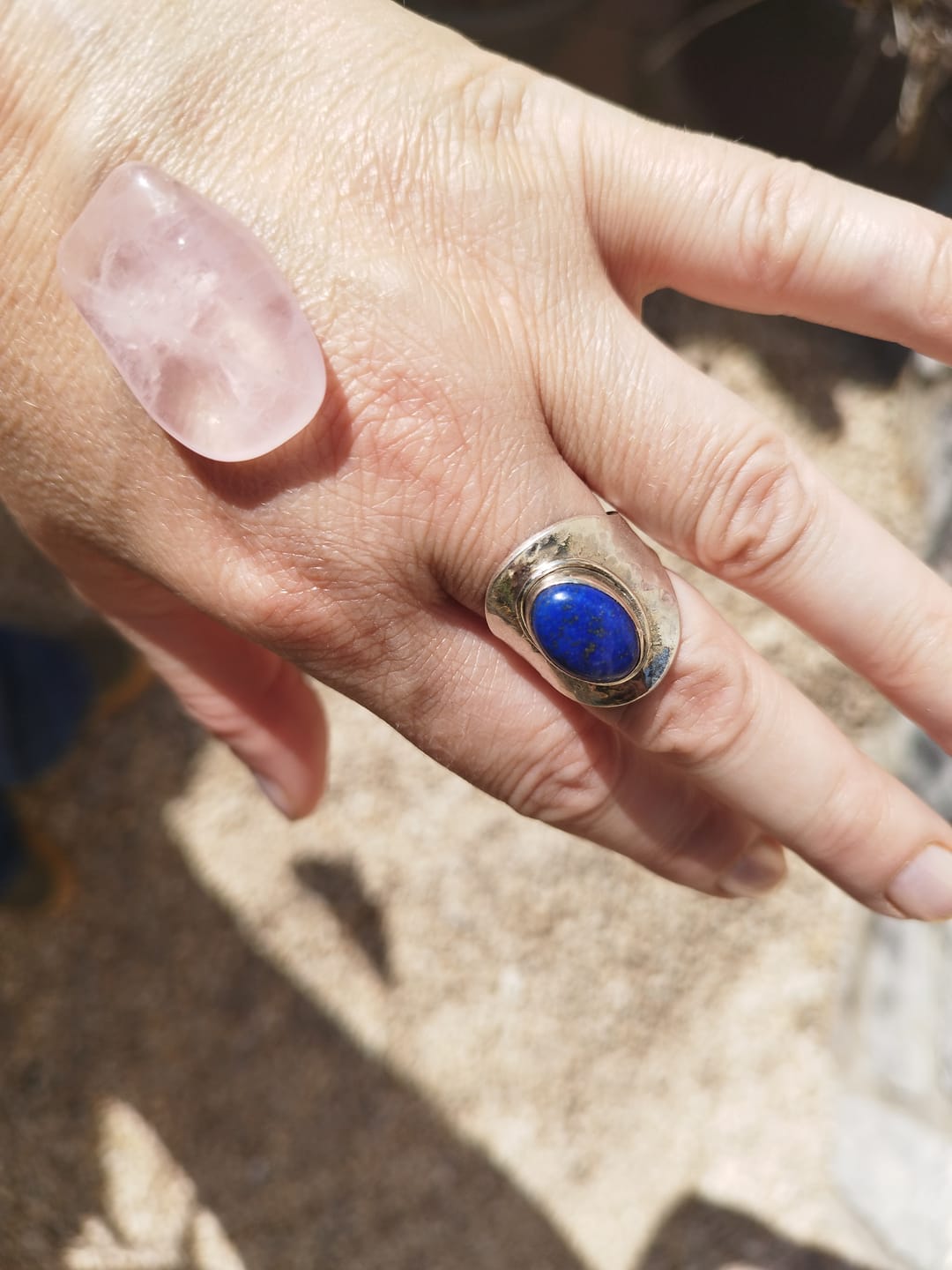 Customer photo review of Bague Lapis Lazuli Argent