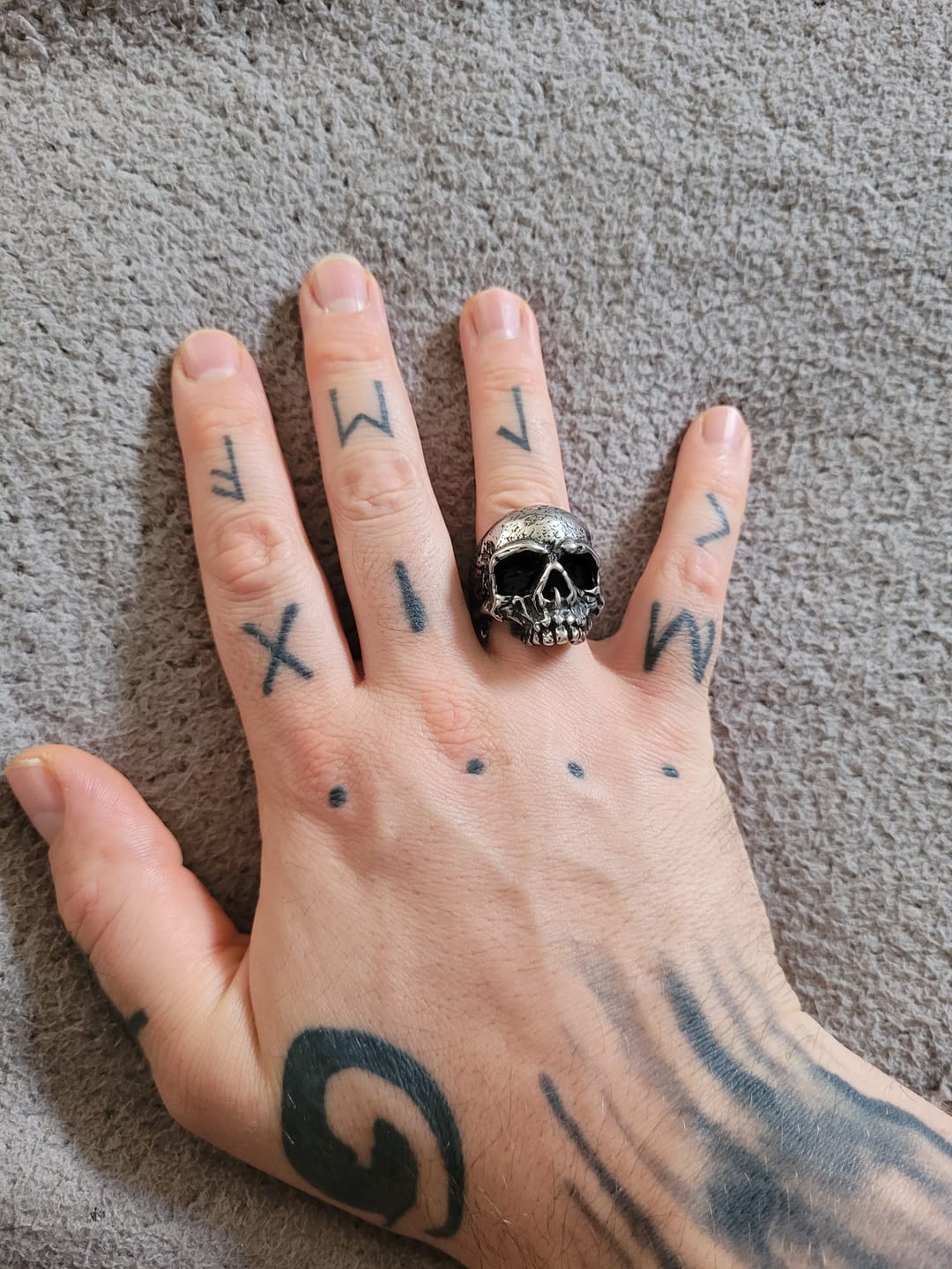 Customer photo review of ANCIENT SKULL.