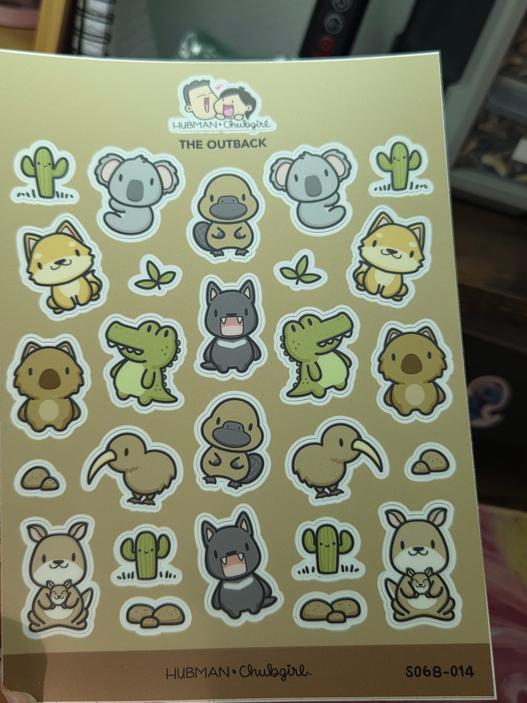 Customer photo review of The Outback Sticker Sheet