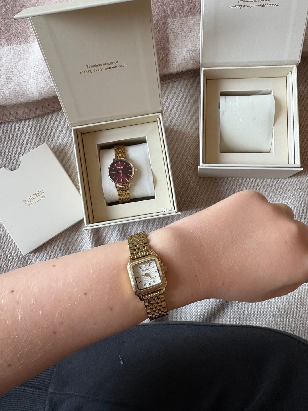 Customer photo review of Macy Petite Gold White