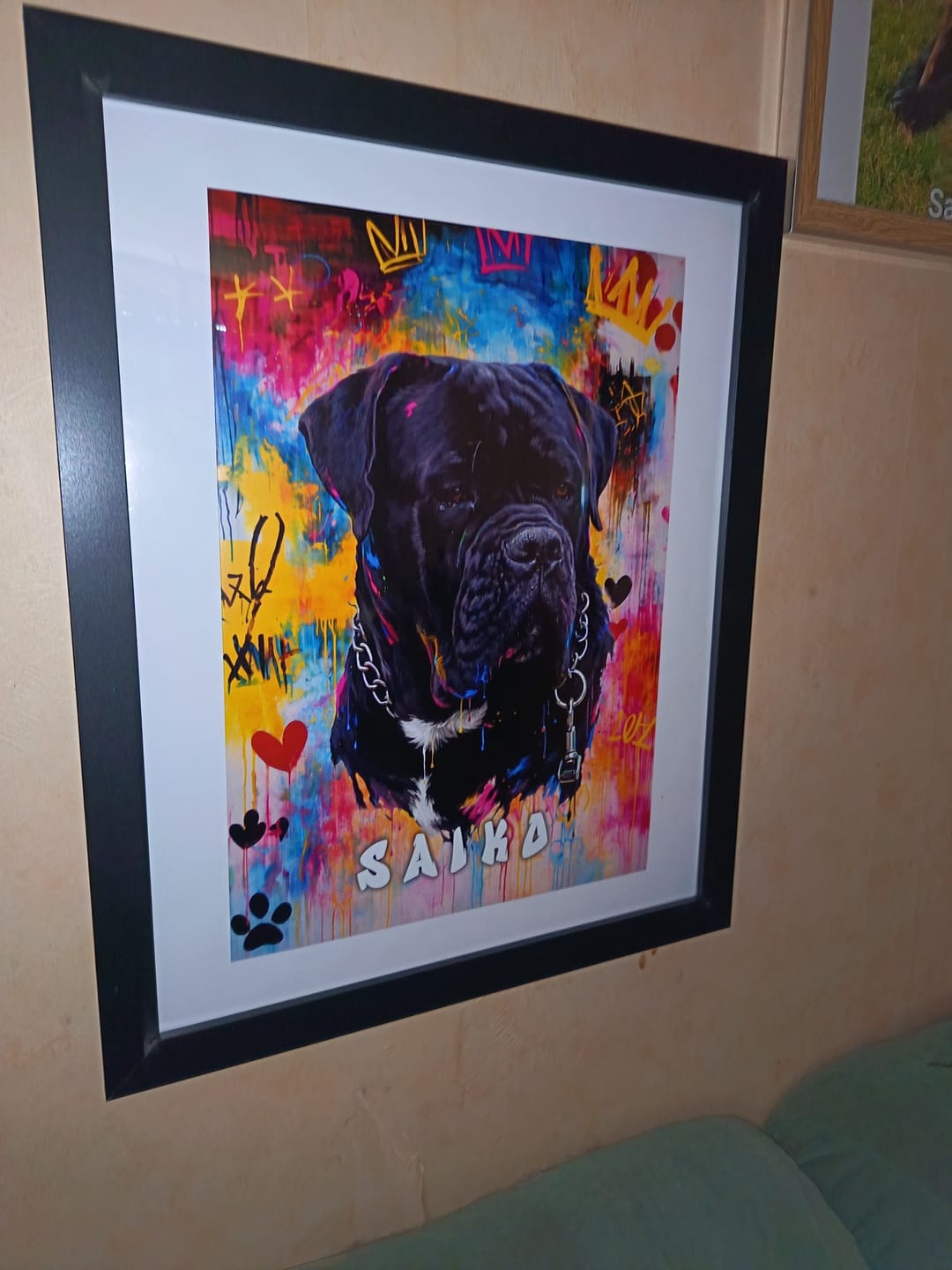 Customer photo review of Le graffiti - Poster personnalisé