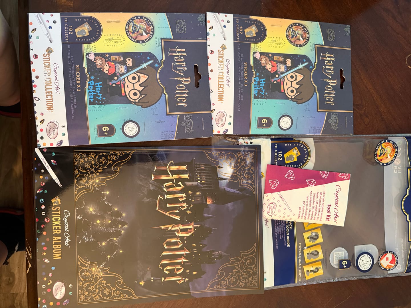 Customer photo review of Harry Potter Crystal Art Sticker Pack
