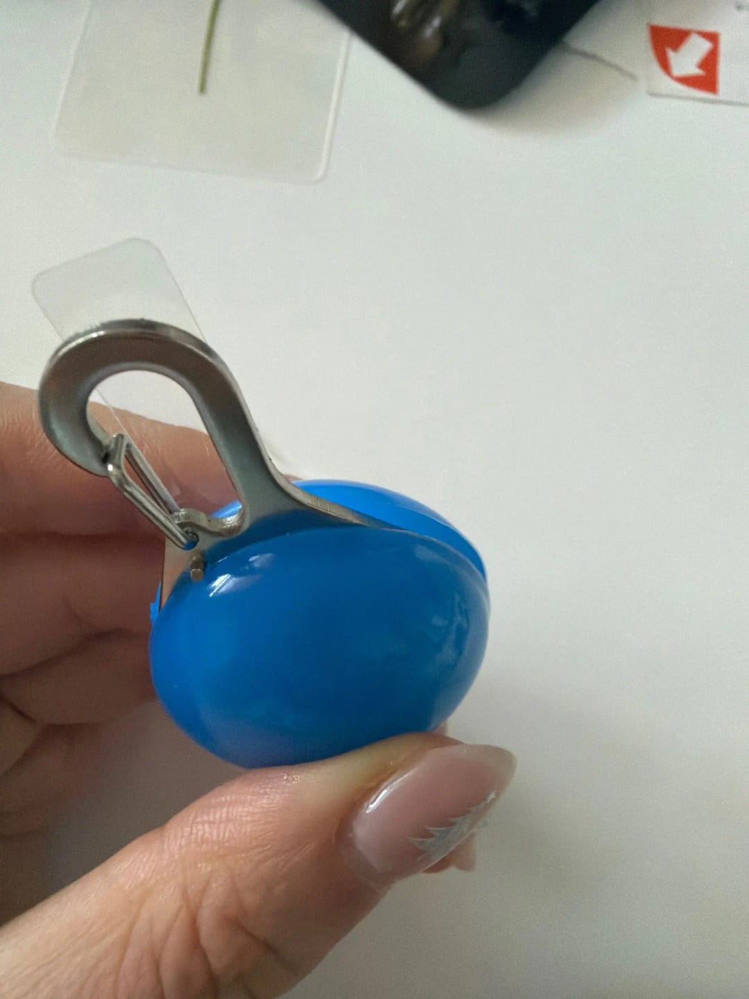 Customer photo review of GlowTag — LED Safety Light Pendant for Dog Collars