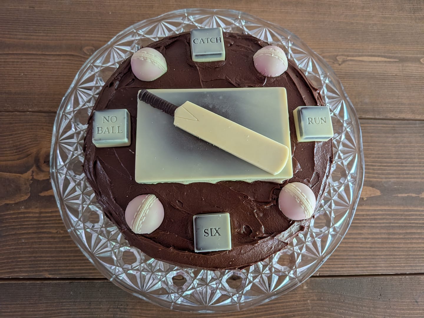 Customer photo review of Chocolate Cricket Bat