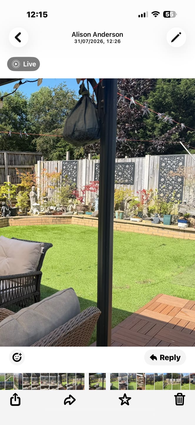 Customer photo review of 3 Black Alhambra Medium Screens - 5mm