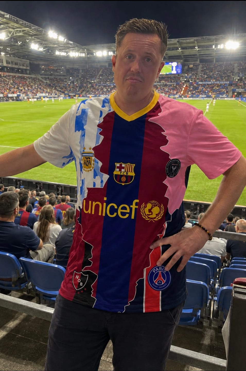 Customer photo review of Lionel Messi GOAT Combo All Teams Special Jersey Trikot Maillot Soccer Shirt