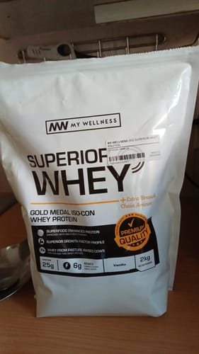 Customer photo review of My Wellness Superior Whey Protein