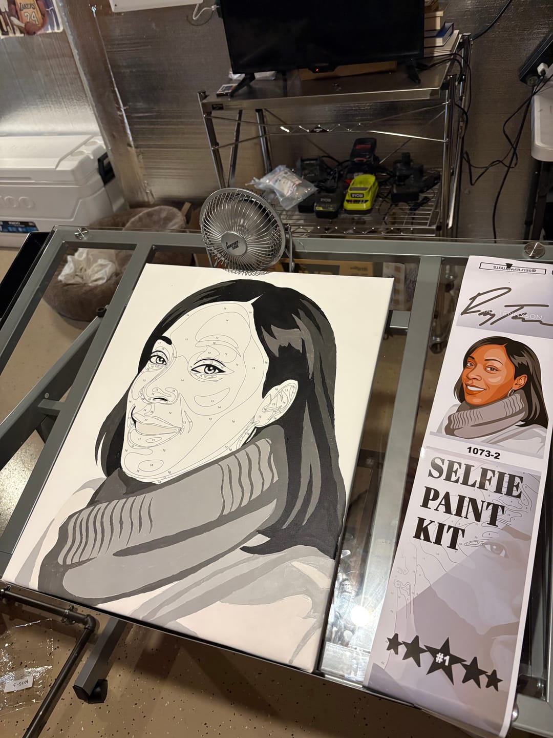 Customer photo review of Selfie Paint Party Kit