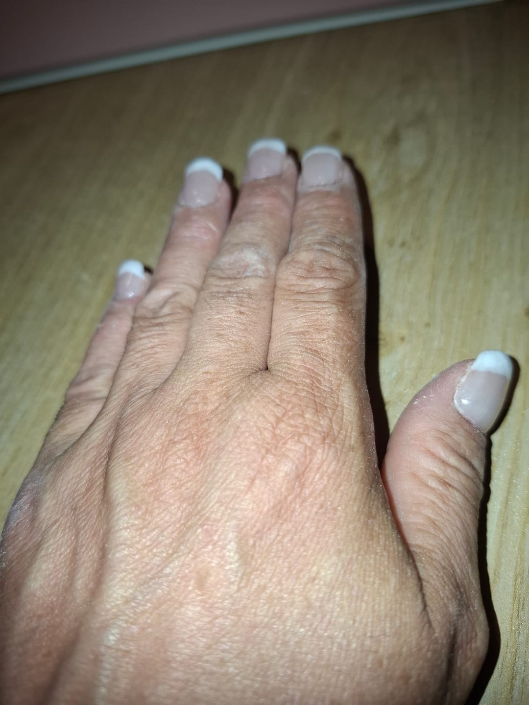 Customer photo review of Crystal White Dipping Powder
