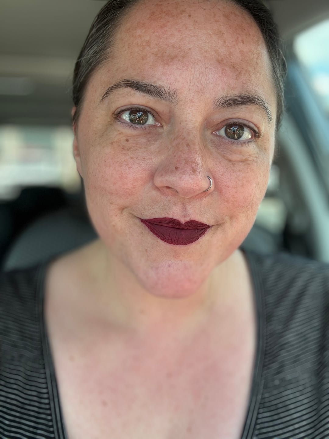 Customer photo review of Evermore Liquid Lipstick: Nocturne