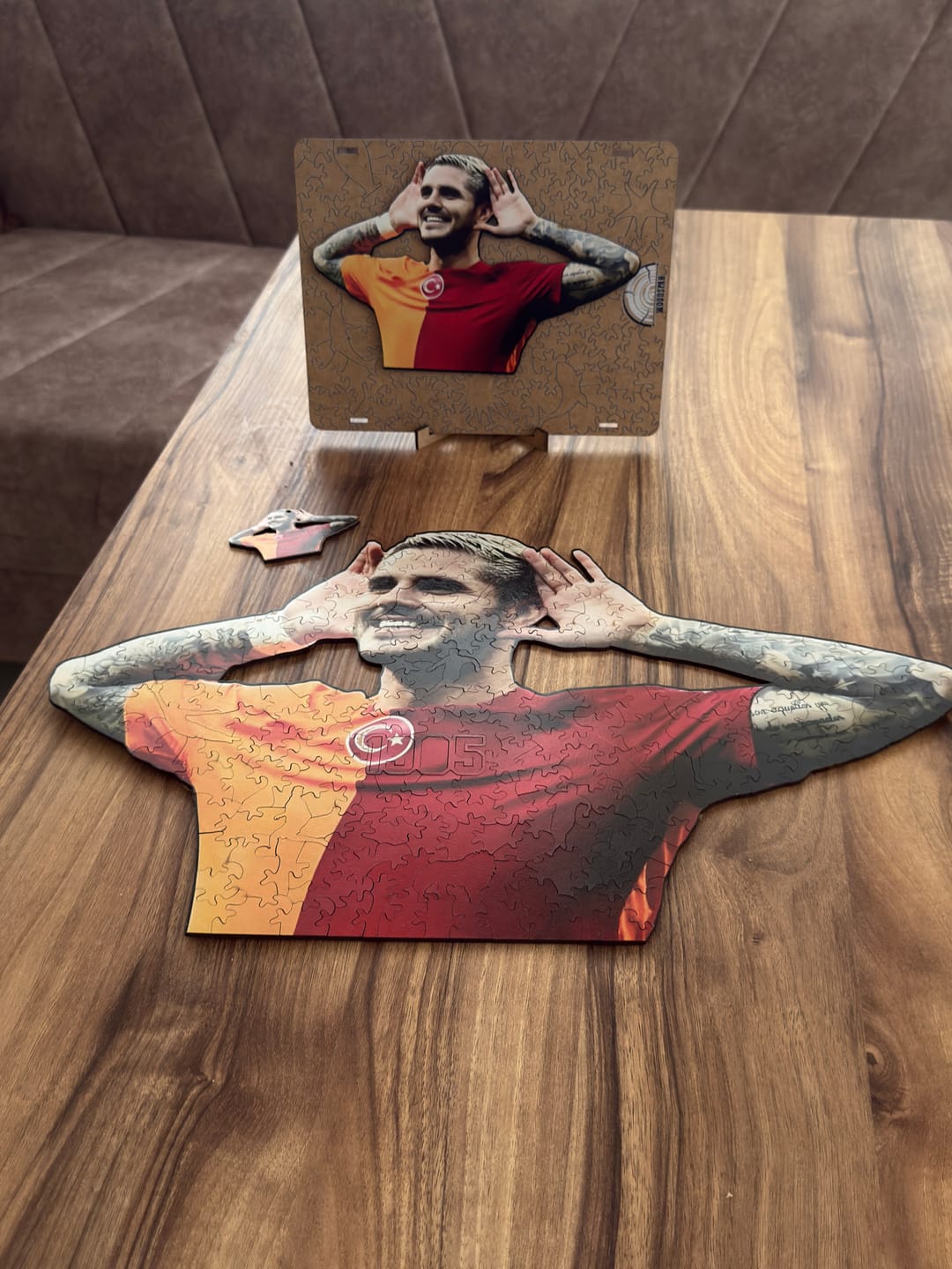 Customer photo review of Mauro Icardi - Ahşap Puzzle