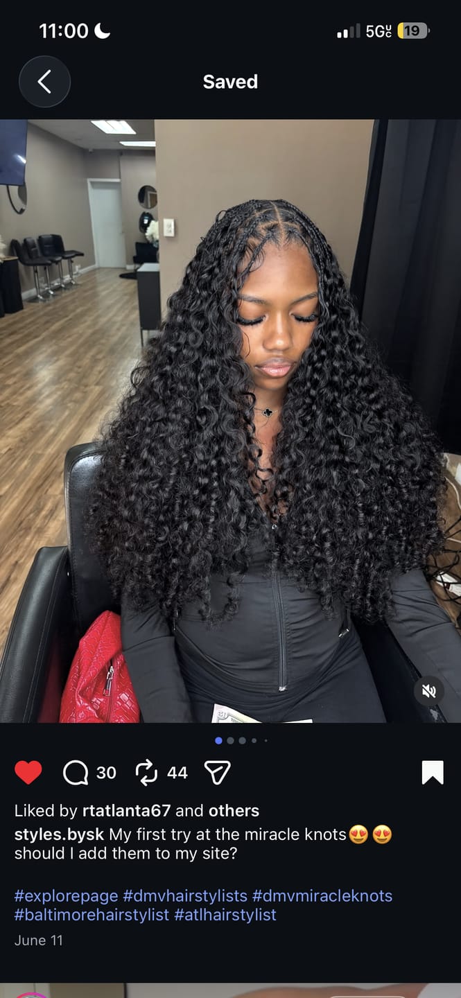 Customer photo review of Double Drawn Burmese Water Wave Human Braiding Hair