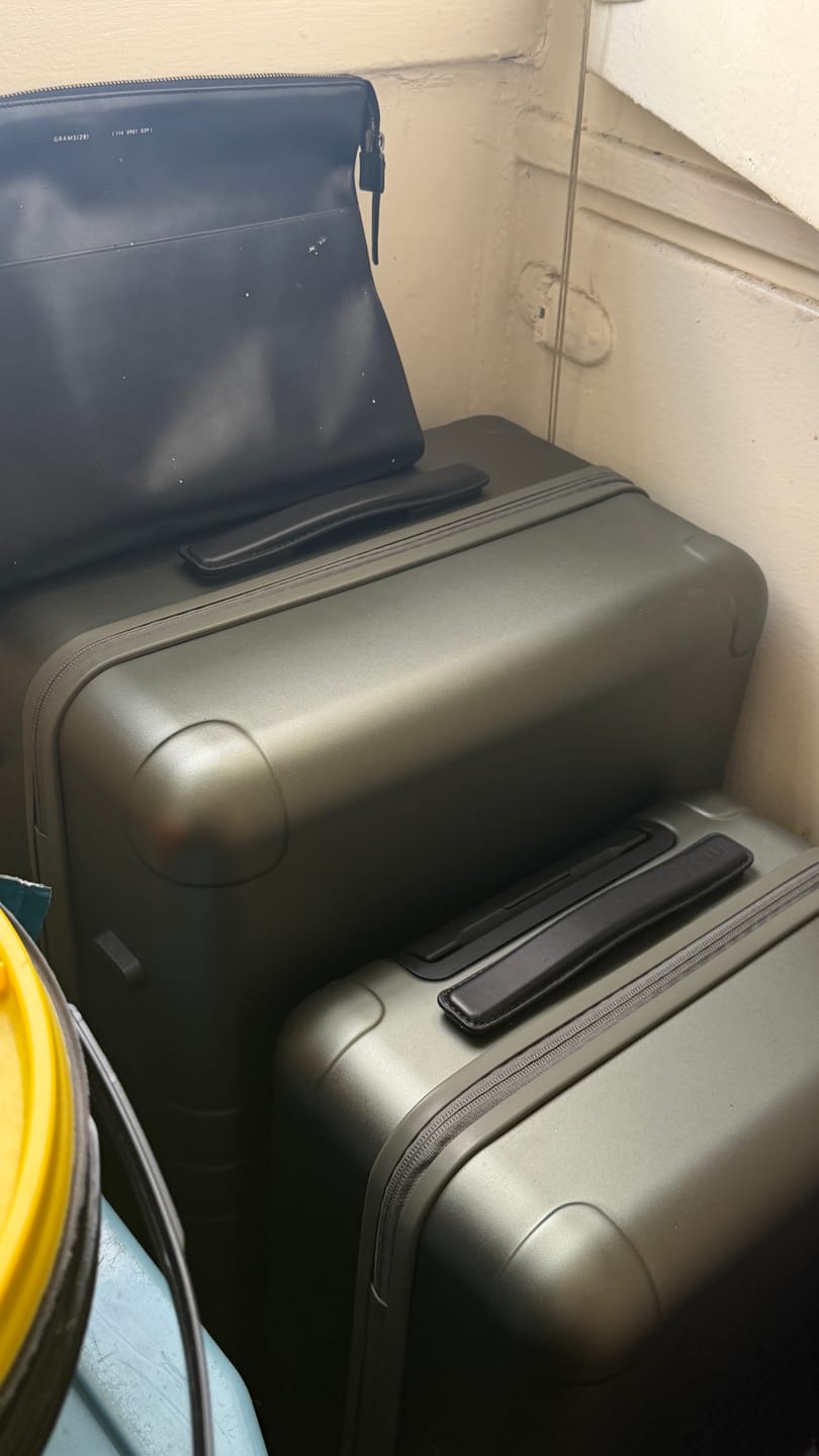 Customer photo review of Essential Collection Suitcase Dark Olive Metallic