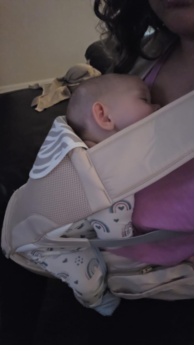Customer photo review of Ashton ComfortCarry™ Baby Carrier