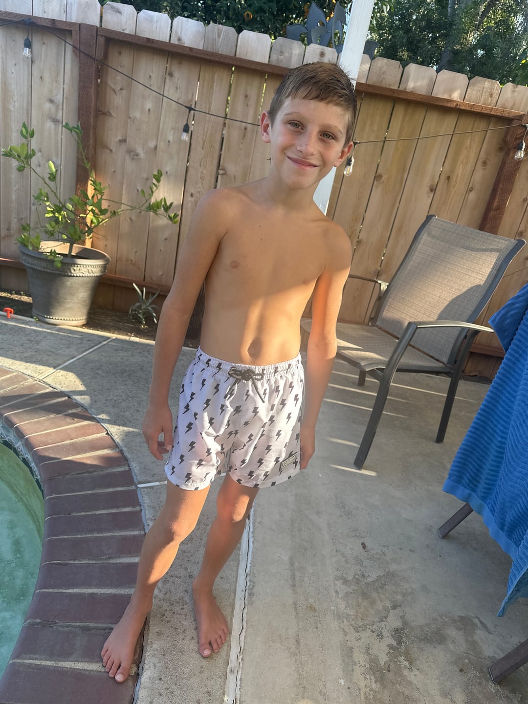 Customer photo review of Hybrid Swim Trunks in Bowie