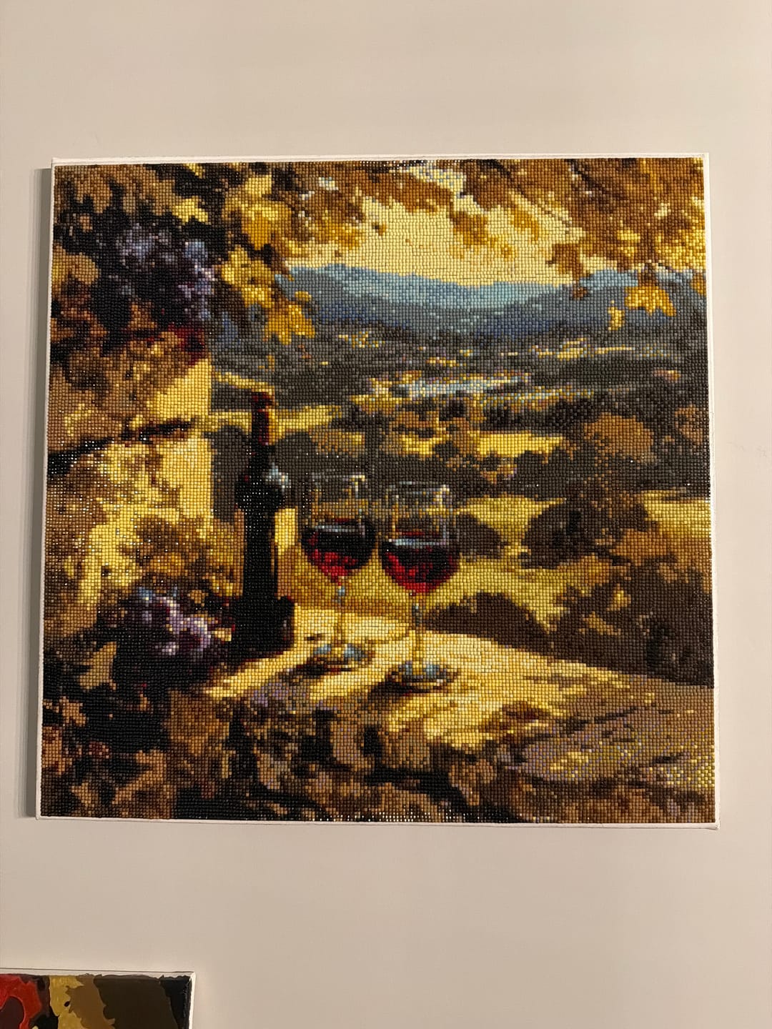 Customer photo review of Vineyard Embrace - Time Limited Exclusive Diamond Painting Kit