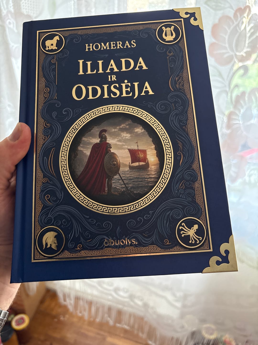 Customer photo review of Homero „Iliada ir Odisėja“ – prabangus kolekcinis leidimas su dekoruota briauna