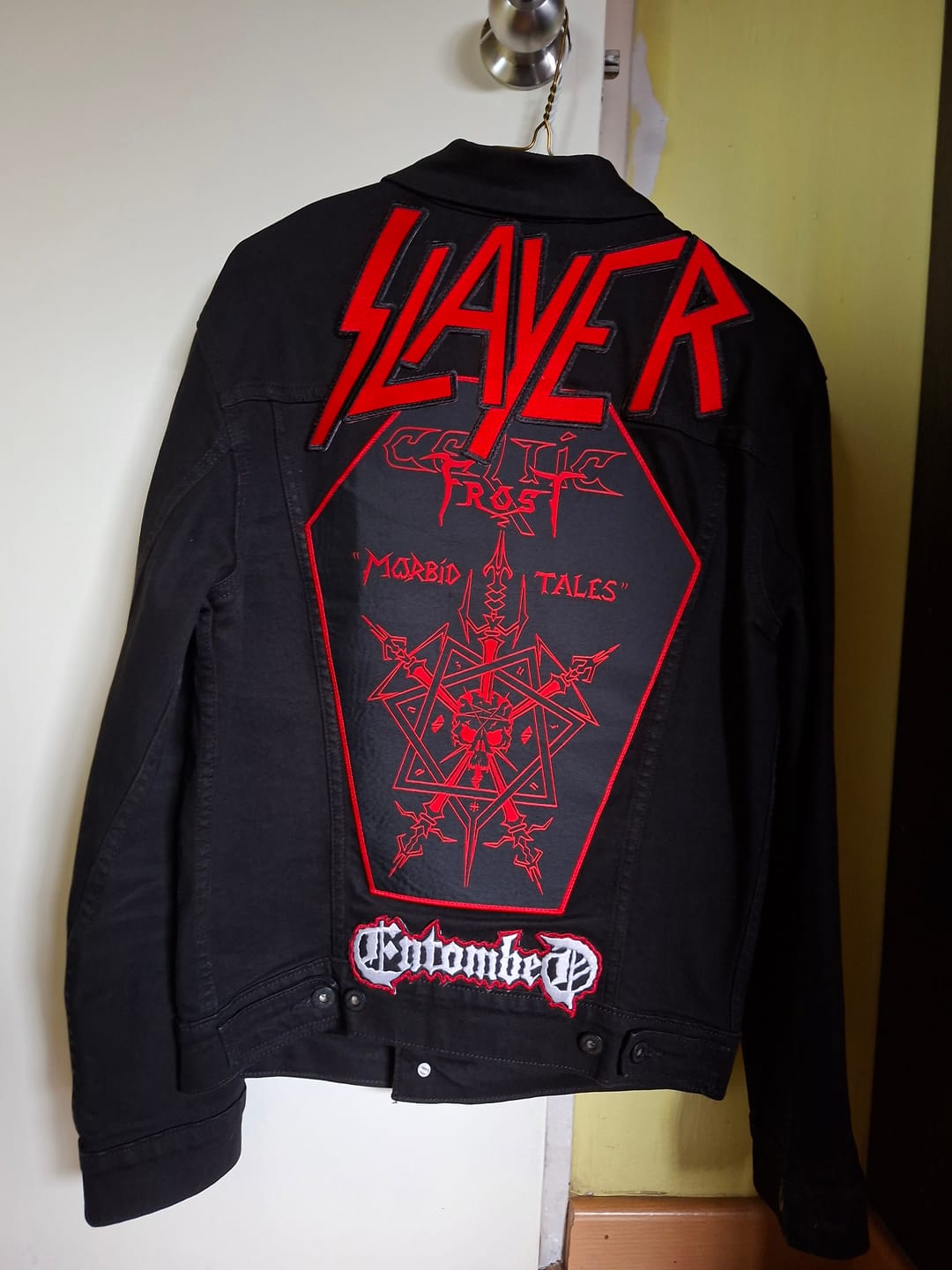 Customer photo review of Slayer - Red - Embroidered Rocker Style Logo
