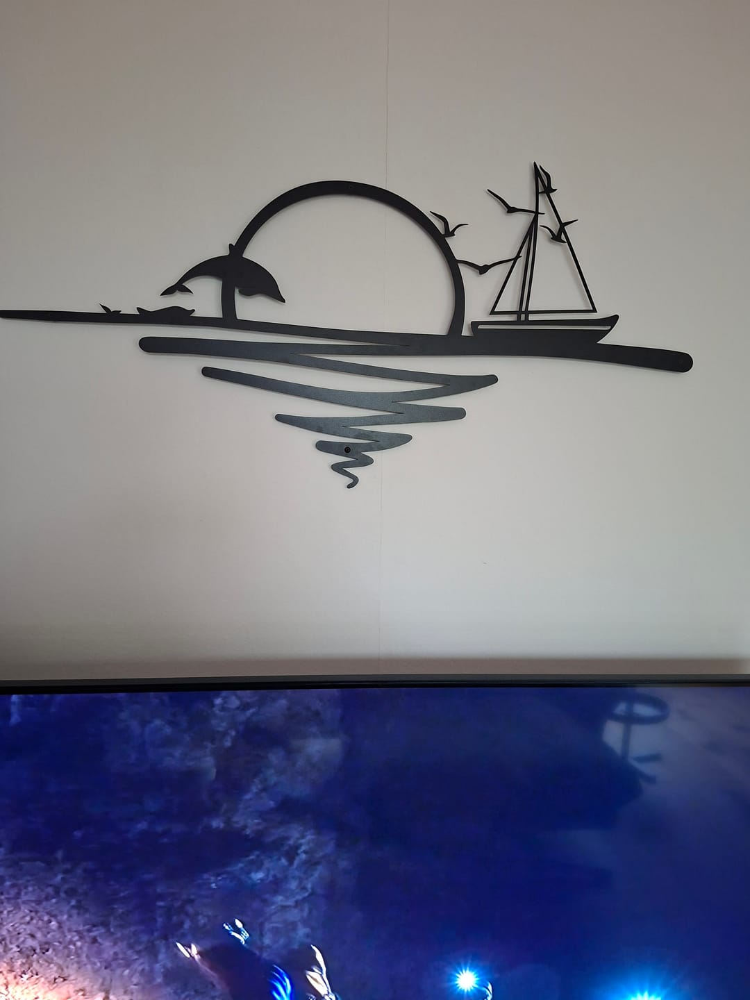 Customer photo review of Décoration murale en métal - Lever du soleil (SUN.02)
