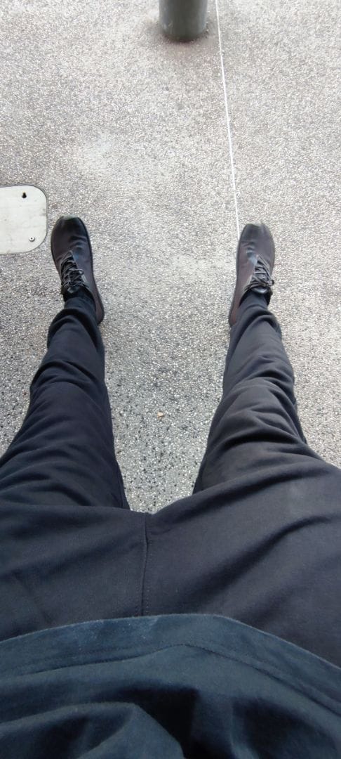 Customer photo review of Cotton Tapered Fit Ultra Soft Sweat Pants
