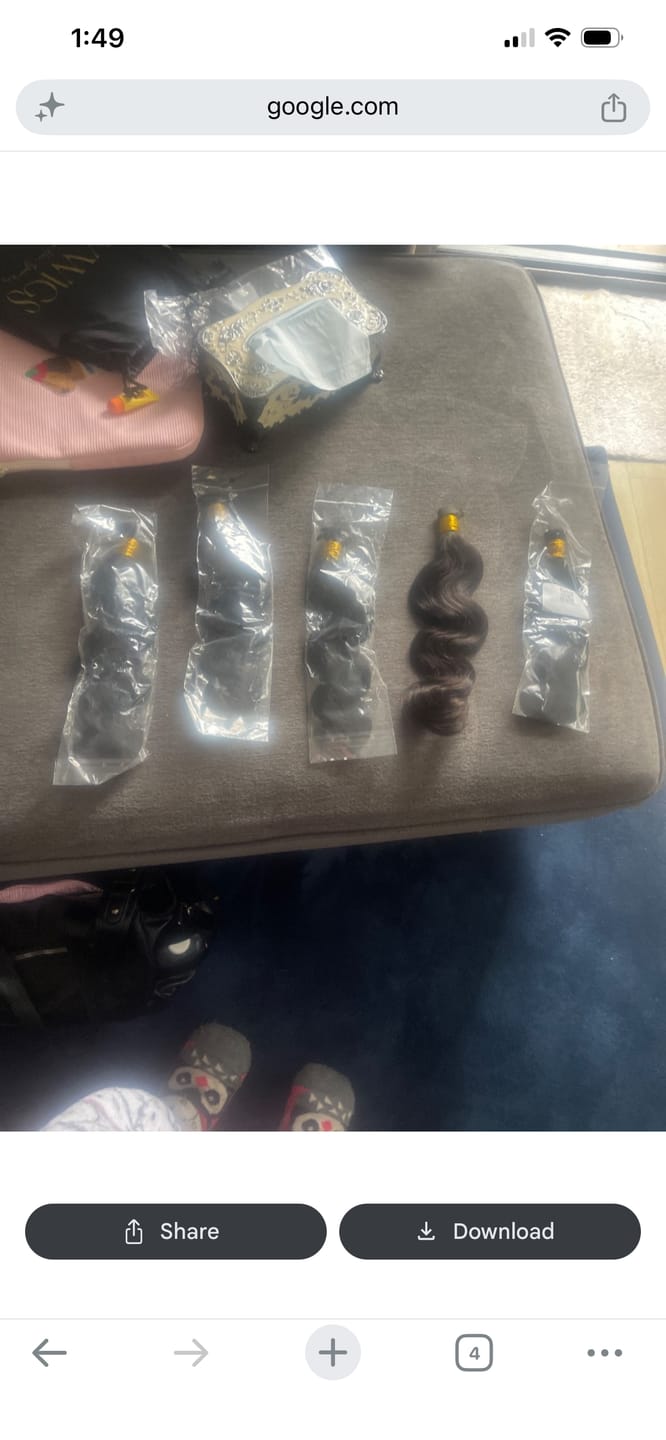 Customer photo review of Body Wave Bulk Hair Extensions for Braiding