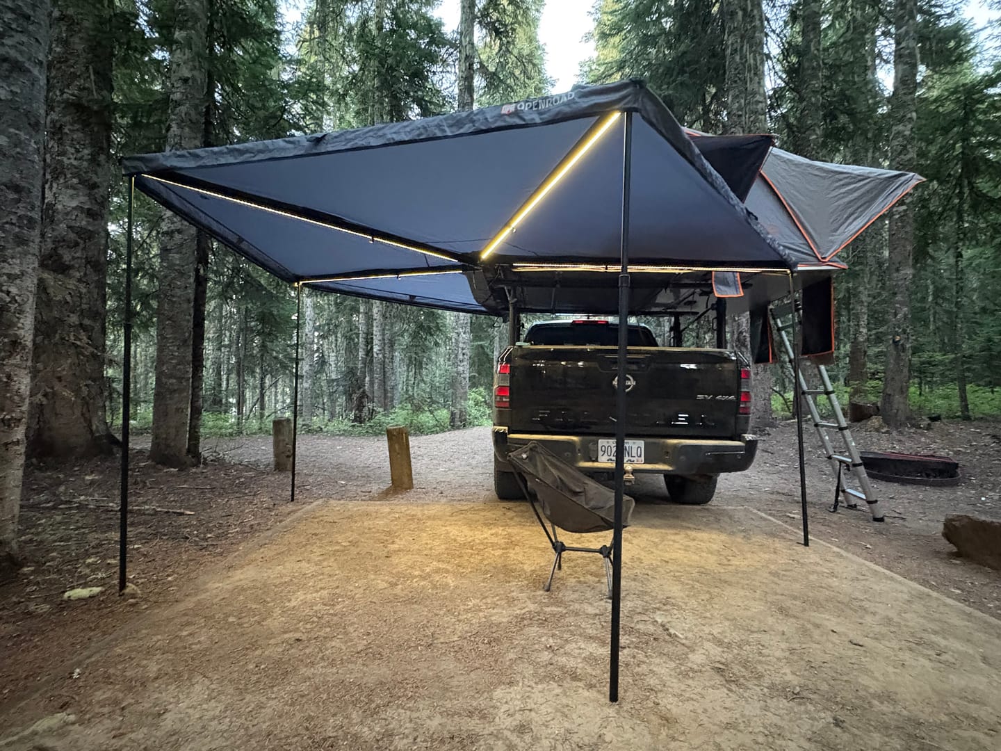 Customer photo review of OPENROAD 270 Free Standing Awning for Camping-Trail Series