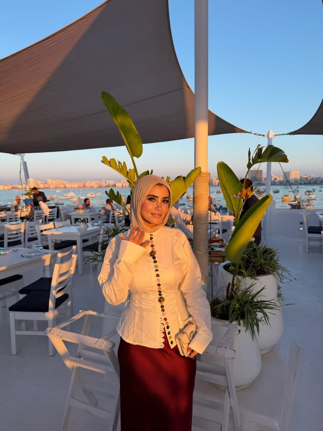 Customer photo review of Button Charm Shirt-White