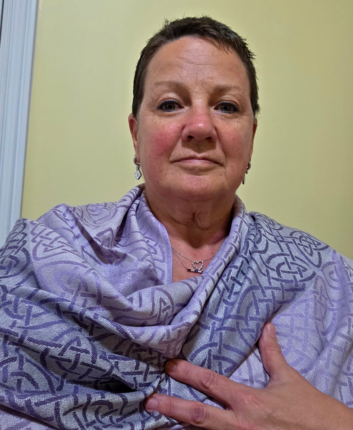 Customer photo review of Women's Celtic Pashmina Wrap