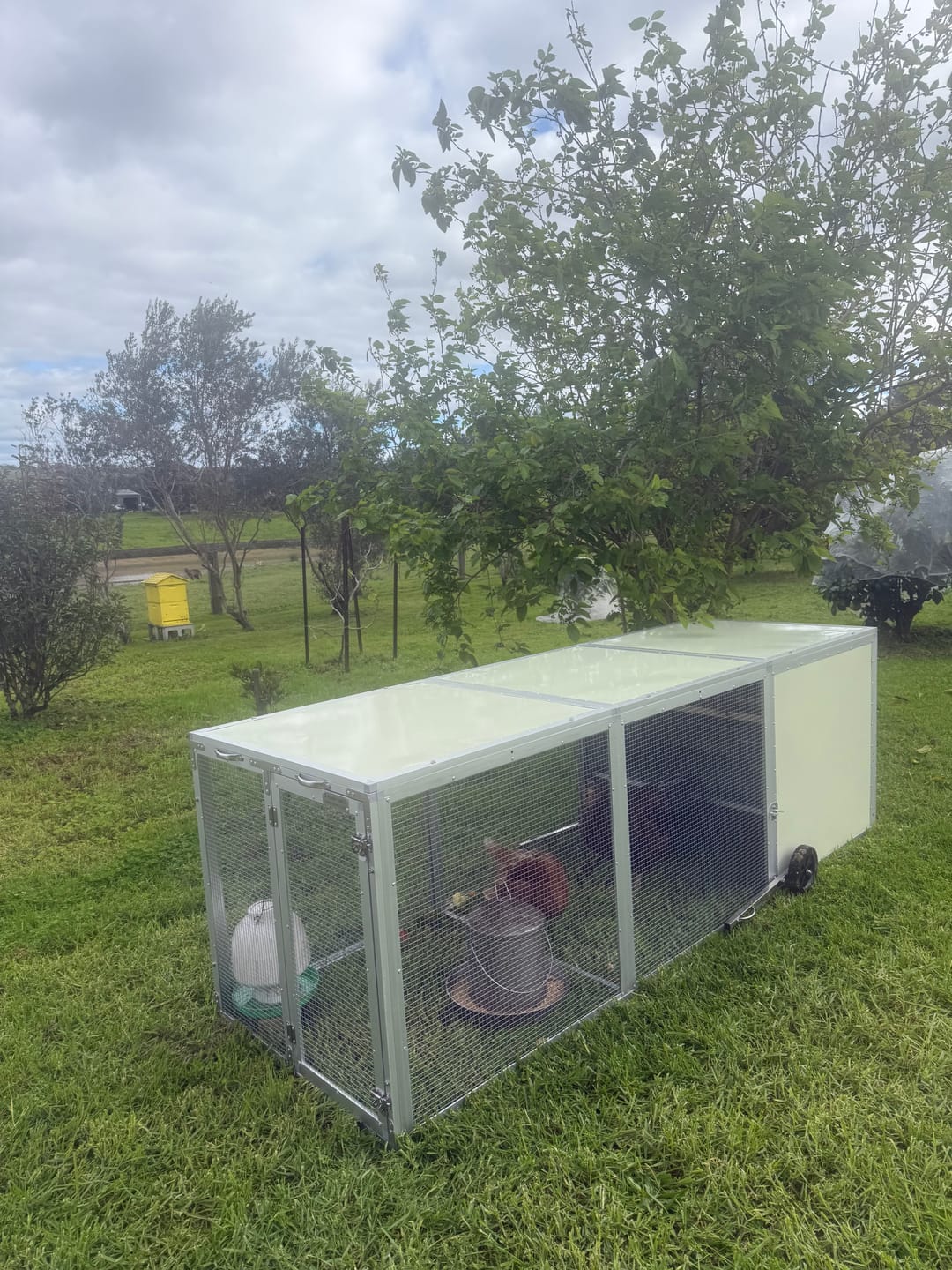 Customer photo review of Mobile Chicken Coop / Chicken Tractor