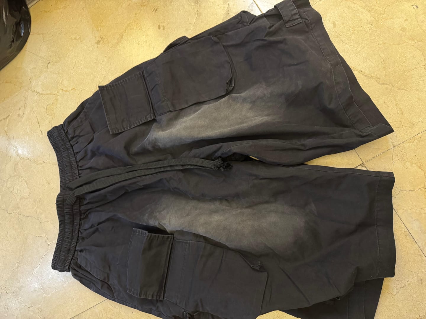 Customer photo review of The Worn-In Baggy Denim Capris