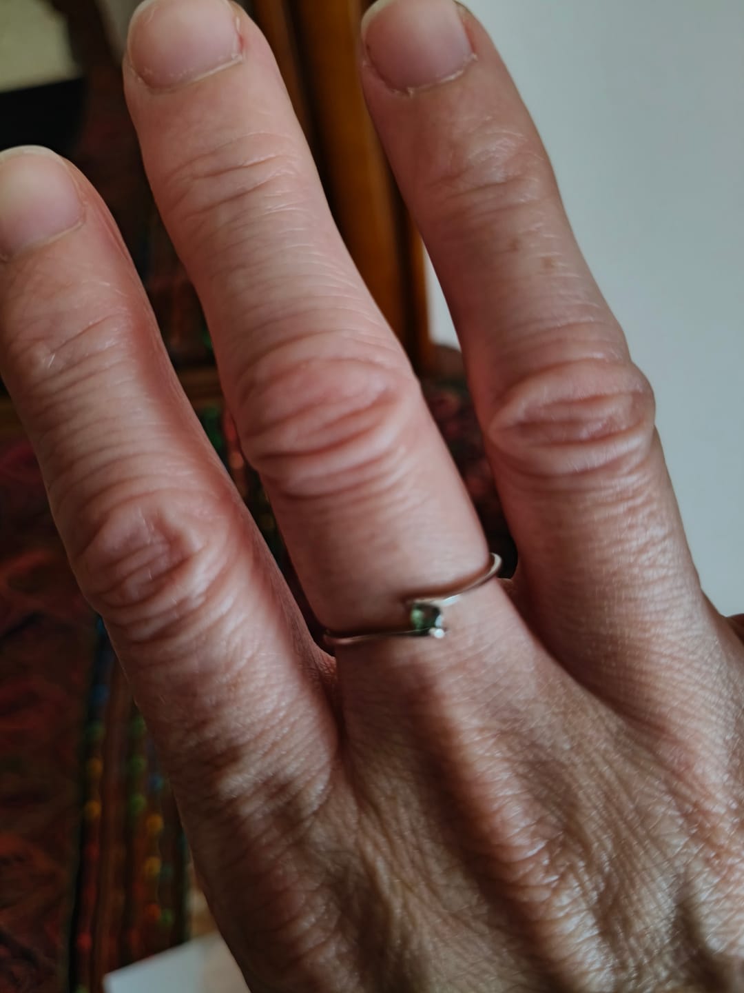 Customer photo review of Anillo Moldavita Pequeño | Buena suerte - Espiritualidad