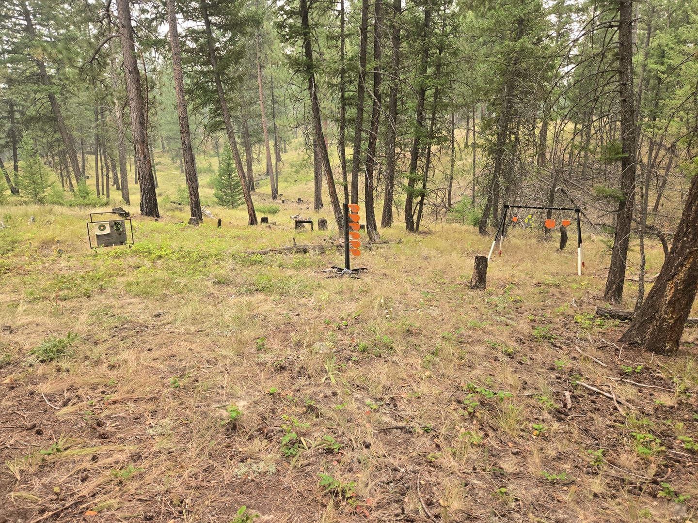 Customer photo review of Adjustable Target Stand + Mounting Kit + 3/8" Thick 4", 6", 8" Gongs, 7" X 12"Torso
