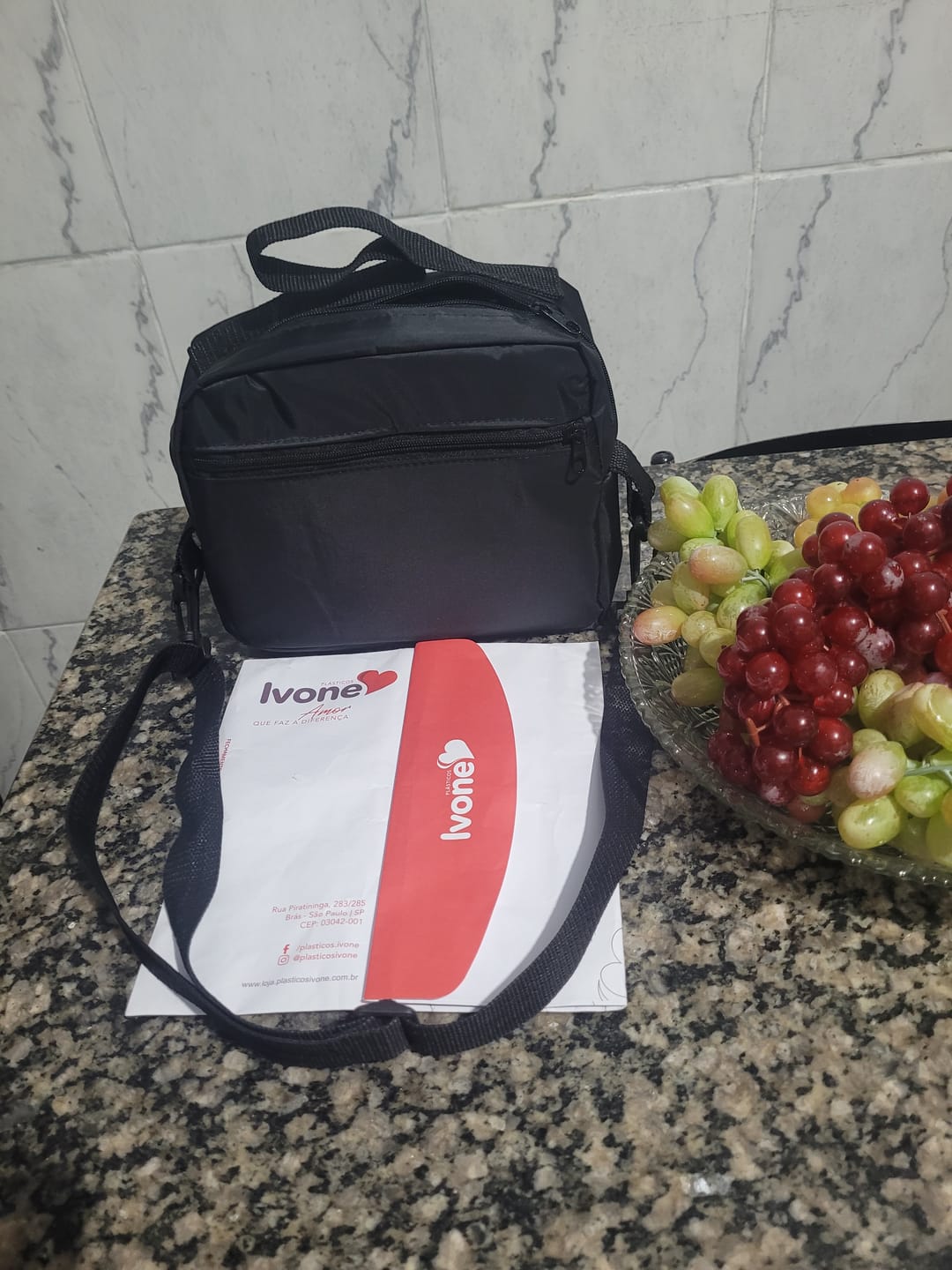 Customer photo review of NYLON 190T EMBORRACHADO COR PRETO