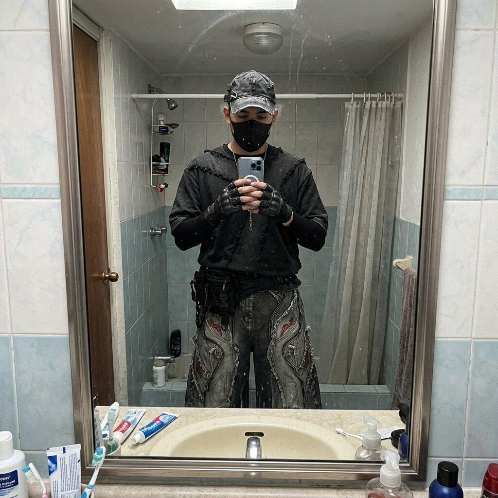 Customer photo review of Wasteland Deconstructed Raw-Edge Distressed Jeans