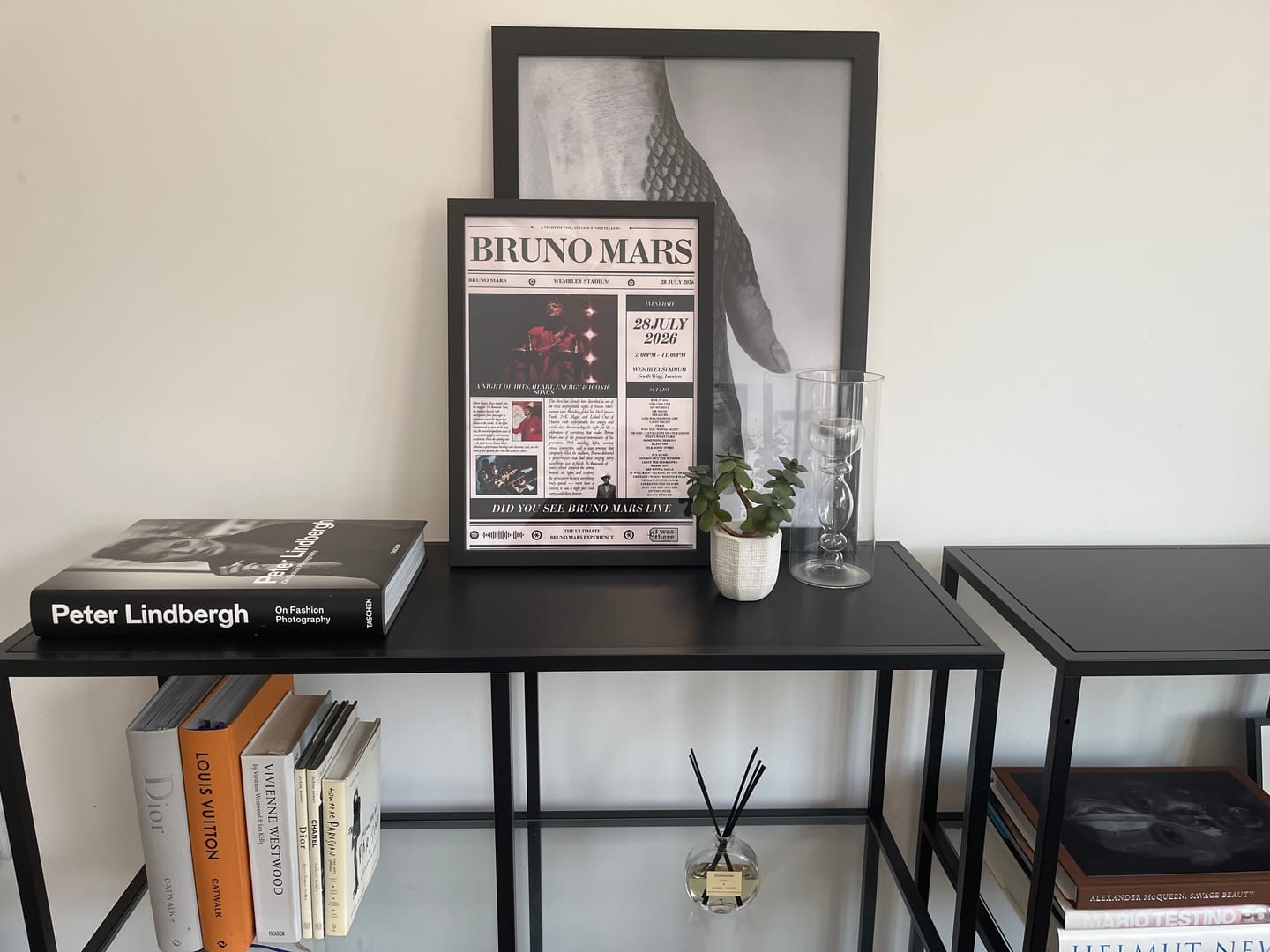 Customer photo review of Bruno Mars - Personalised Newspaper Style Concert Poster