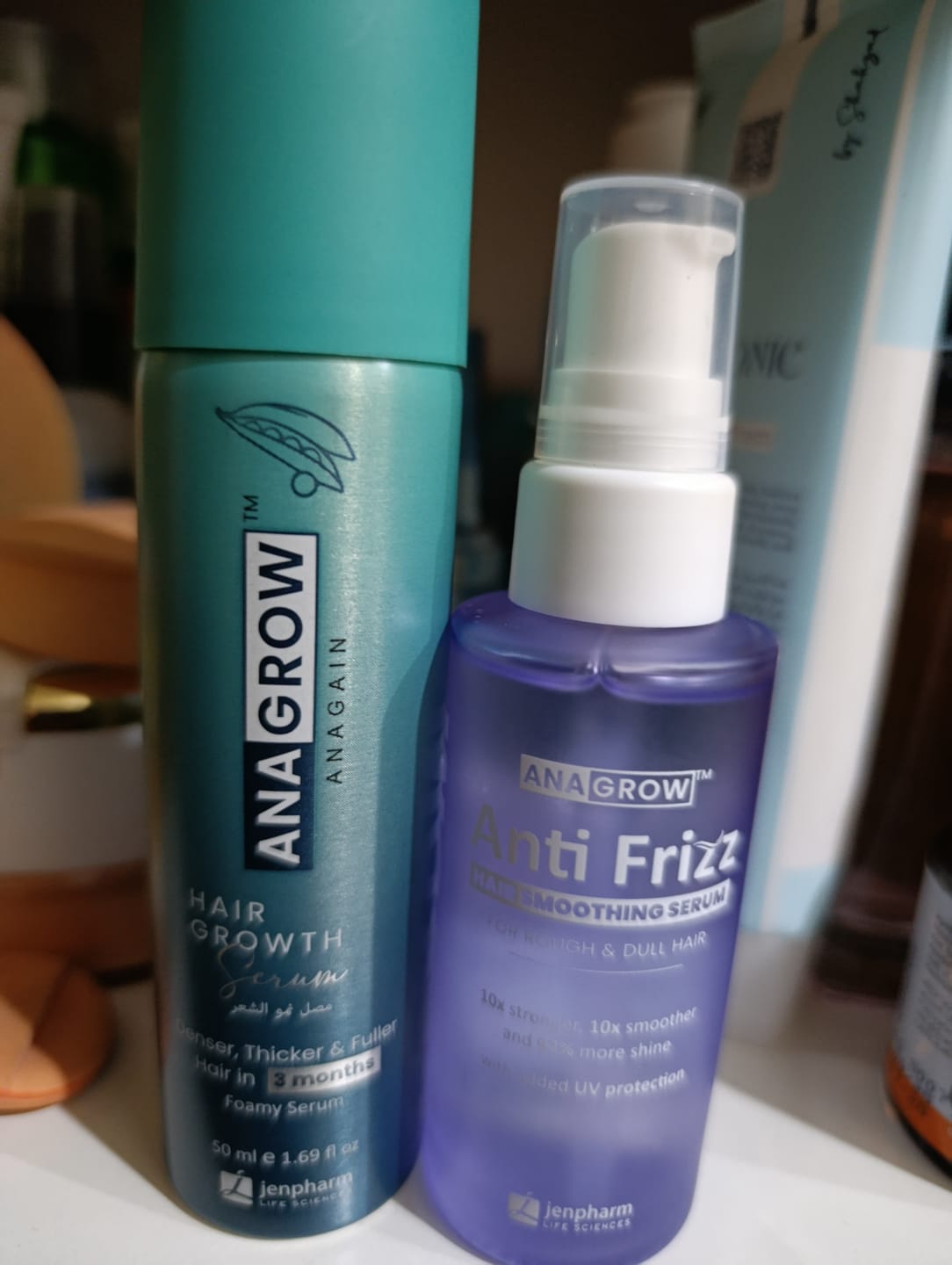 Customer photo review of Anagrow Hair Serum