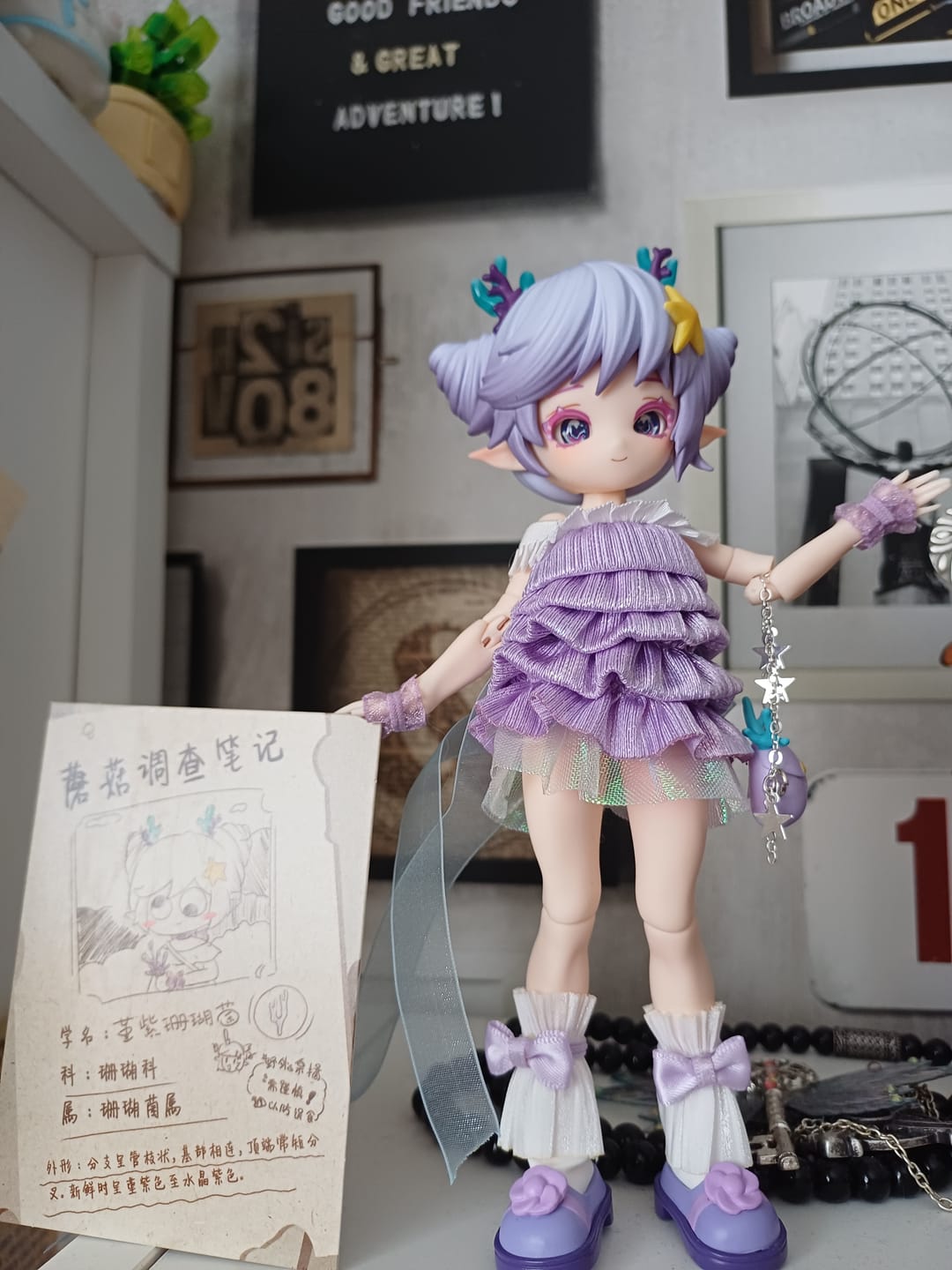 Customer photo review of Mushroom Mycelium Naming Series 1/12 Action Figure BJD Blind Box