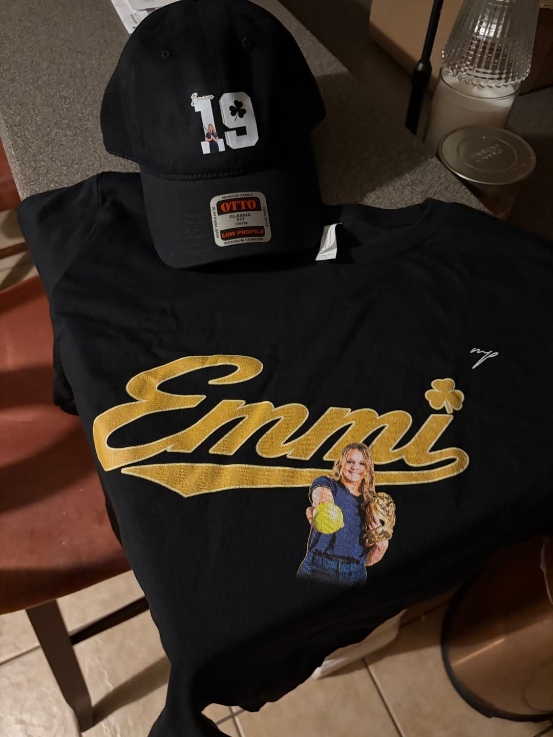 Customer photo review of Emmi Bowman Graphic Tee