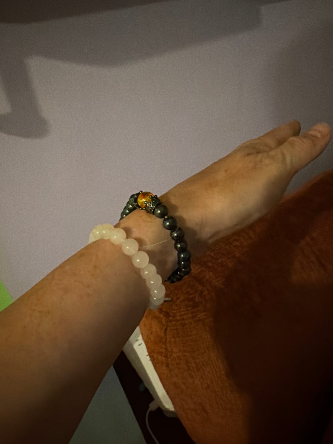 Customer photo review of Rose Quartz Bracelet